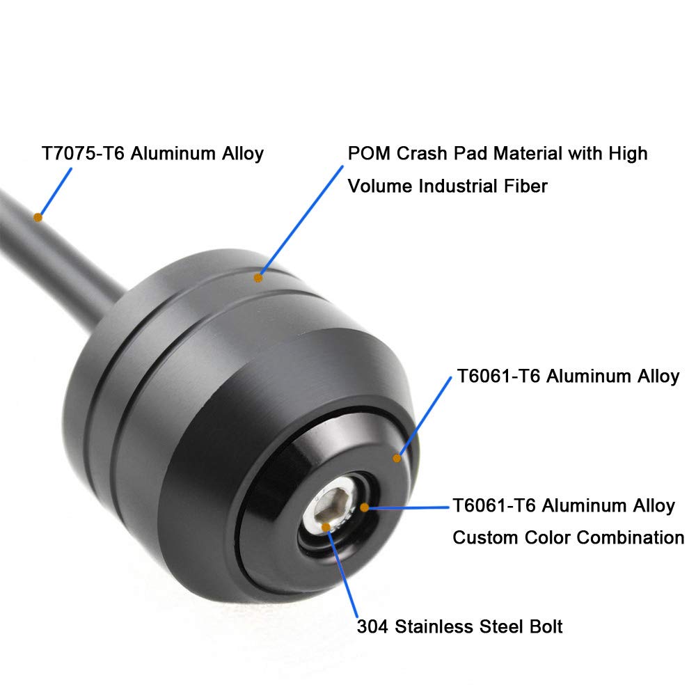 Motorfiets Voor & Achterwiel Vork As Sliders Crash Protectors Voor Kawasaki Z900 Z900RS Z 900 R RS 2017-2022(Groente