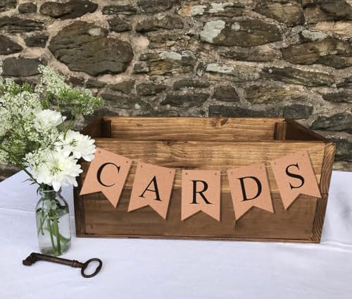 Image of Wedding Decorations for Reception Basket Pre-Strung Kraft Banner for Wedding Birthday Baby Shower Graduation Decor Party Favors Supplies