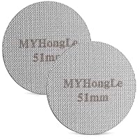 2 STK Puck Screen 51mm, 1.7mm Dicke 150μm Edelstahl Espresso Sieb für Siebträger Zubehör, Kaffee Puck Sieb, Wiederverwendbare Metall Kaffeefilter für Portafilter Kaffeemaschine(2 Stück 51mm)