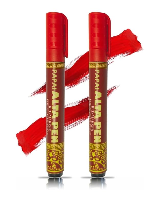 Premium Red Alta Pen 3pcs for Hands and Feet - Waterproof Alta Marker Pen for Bharatanatyam, Kathak & Odissi Dance - Long-Lasting Alta Stick for Traditional Bridal Makeup & Festivals-image-27