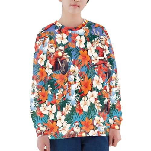 Modysero Regular Loose Fit Long Sleeve Boys Girls Christmas Hoodie Novelty Pattern Pullover Sweatshirts for Kids4