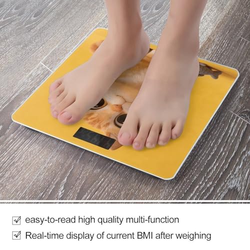 Báscula digital para baño con pantalla LED clara miniatura 5