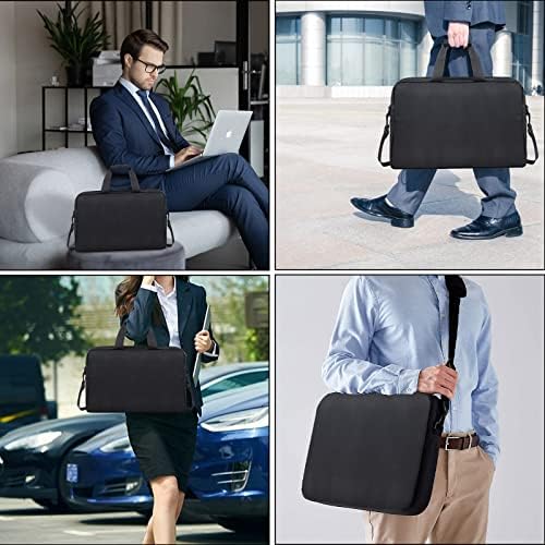 Laptop Bag, 17.3 Inch Laptop Case for Men Women Computer Bag Briefcase Work Business Travel - Black 6 Laptop Bag, 17.3 Inch Laptop Case for Men Women Computer Bag Briefcase Work Business Travel - Black