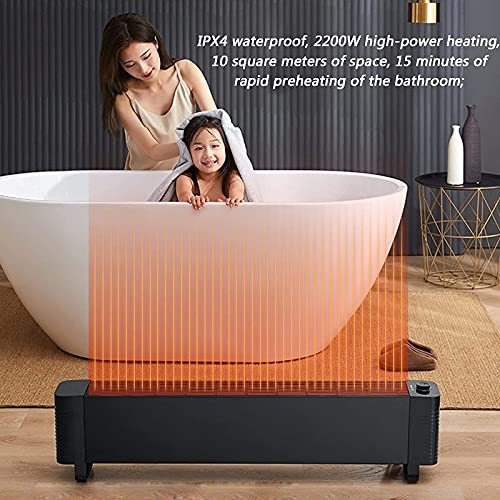 Plug-in ventilatorkachel, 2,2 kW plint Plug-in ventilatorkachel, convectie plug-in ventilatorkachels, elektrische plint Plug-in ventilatorkachel radiator met thermostaat - Afbeelding 4