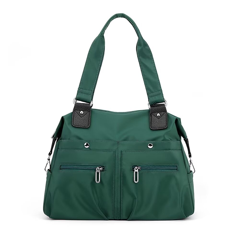 Handbag for Women Waterproof Nylon Satchel Handbag Large Capacity Travel Tote Bag Multi-pocket Shoulder Bag Mommy Bag