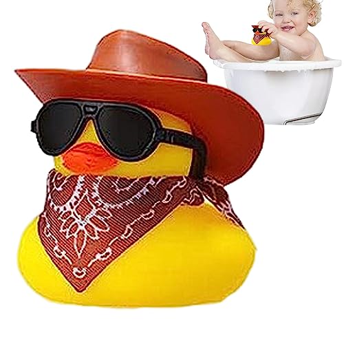 Canard pour Voiture | Canard Plastique Cowboy | Jouet Bain Canard | Jouet De Canard Spatial Électrique | Canard en Plastique | Canards Voiture pour Tableau Bord | Décorations Tableau Bord Voiture