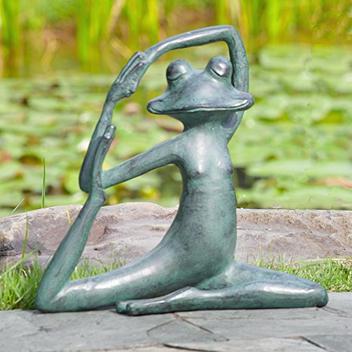 Relaxed Yoga Frog Garden Sculpture #TOP1