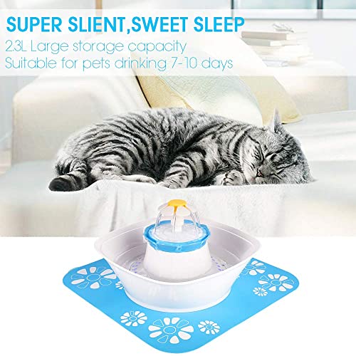 Fuente automática para gatos de acero inoxidable 2.5L miniatura 5
