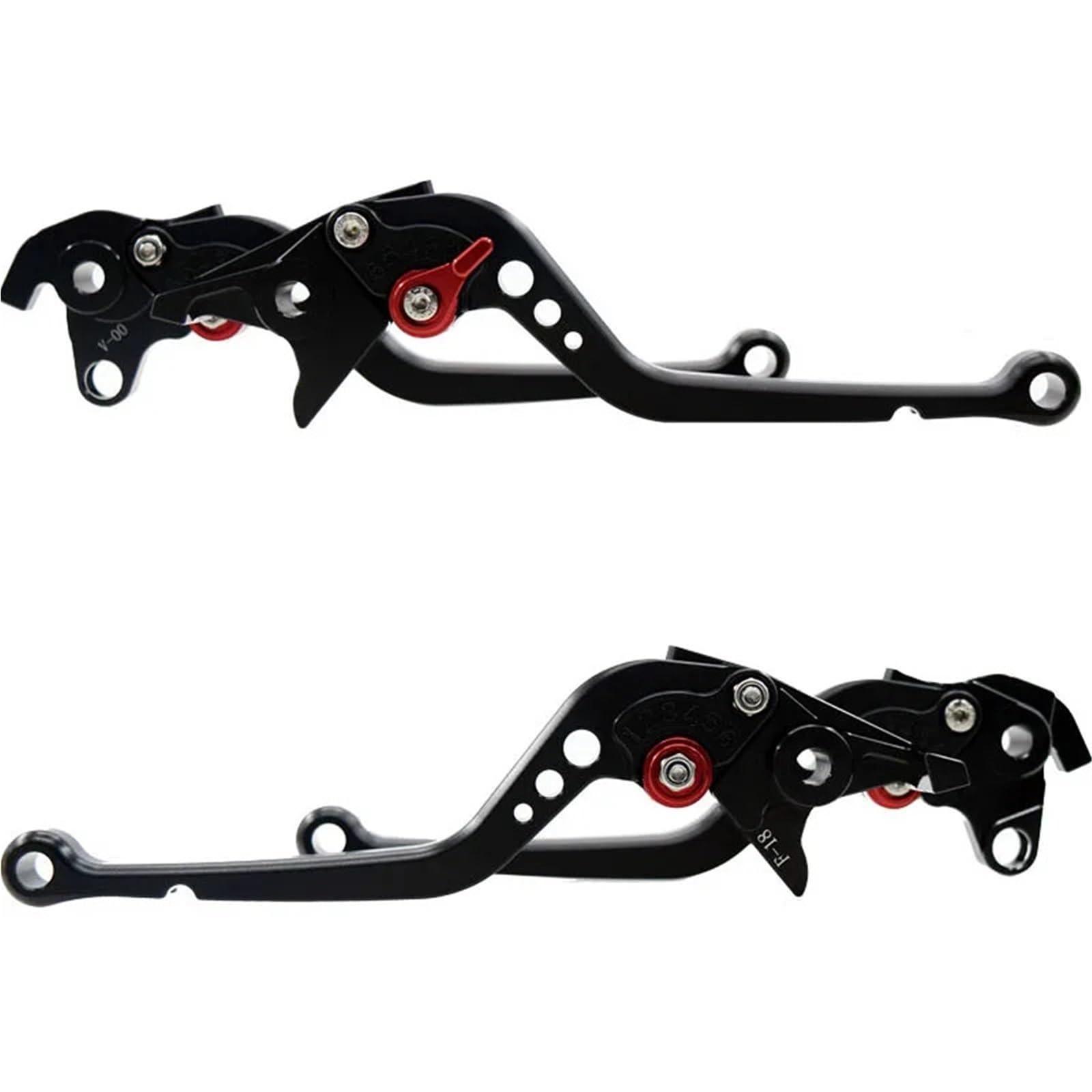 BAYSGCQ Motorbike Brake Levers Fit for Ducati 848/EVO MULTISTRADA 1200/S Streetfighter S 848 Monster 1200 CNC Adjustable Brake Clutch Levers(Black,Long)