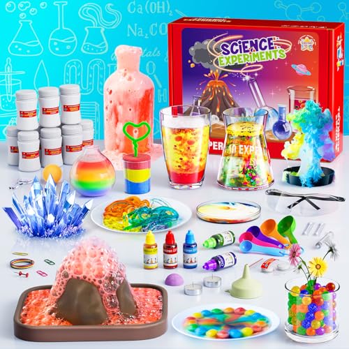 70+ Wissenschaft Experimente Kits für Kinder - STEM Projekte Wissenschaftliche Spielzeug für Kinder 6 7 8 9 10 12 Jahre alt, Weihnachten Geburtstag Geschenke für Jungen und Mädchen, Chemie-Set