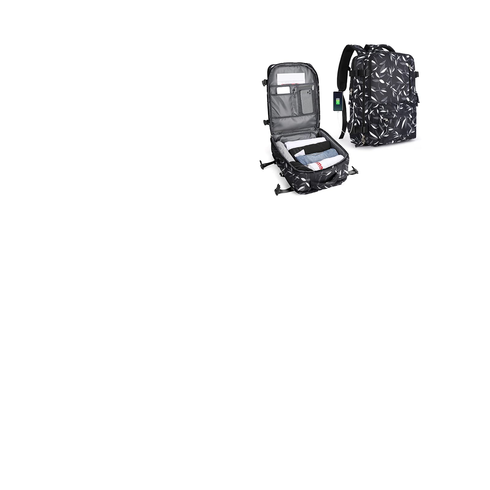 SZLX Borse da Cabina per Easyjet 45x36x20 Zaino da Viaggio Donna Ryanair 40x20x25 Bagaglio a Mano con porta usb zaino da viaggio aereo bagaglio a mano zaino per laptop Casual Daypack
