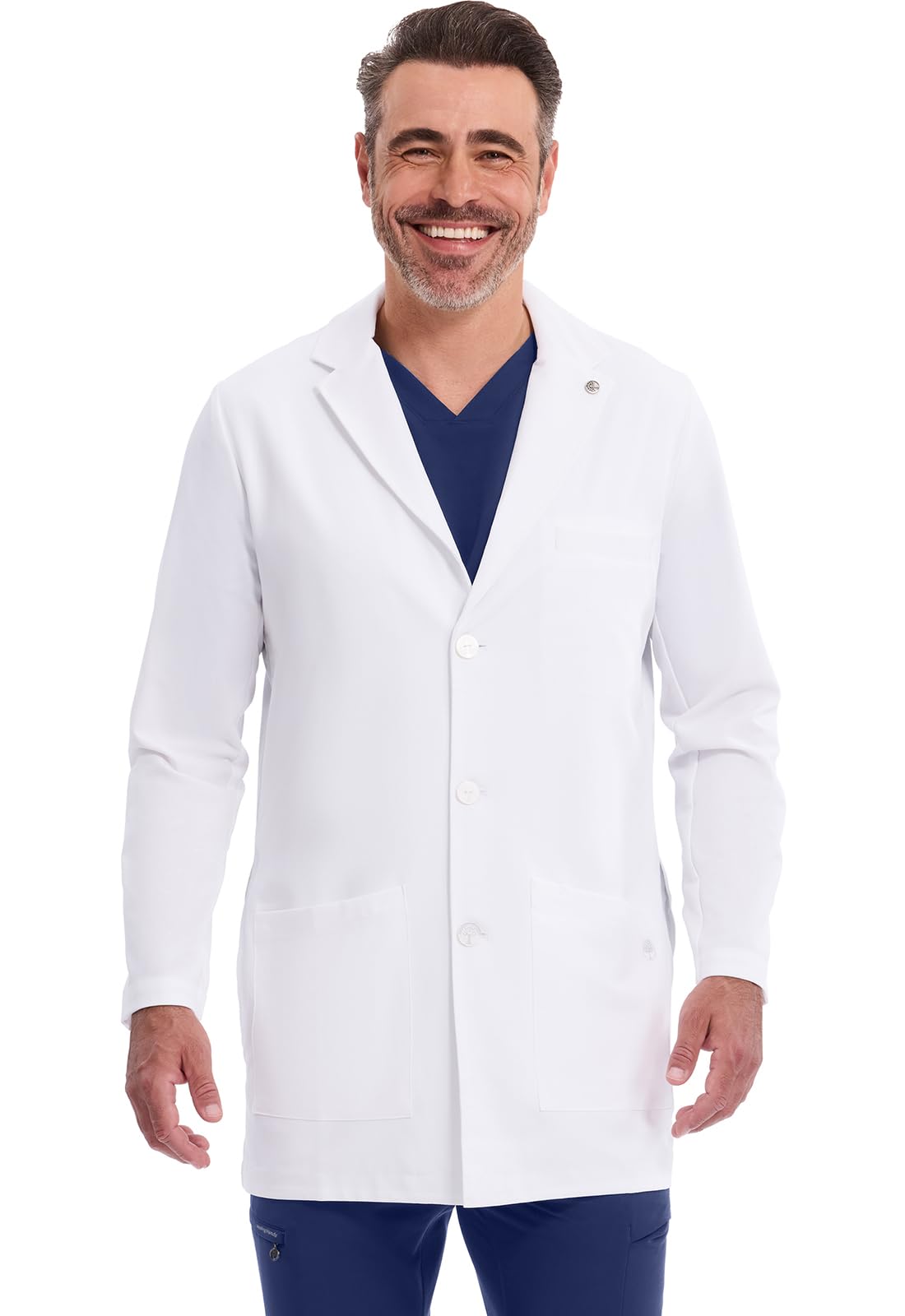 Healing Hands White Coat Men's Logan Coat - HH-5100-image-14
