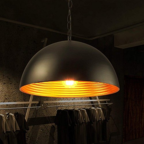 Lustre créatif rétro moderne avec abat-jour demi-lune pour salon chic