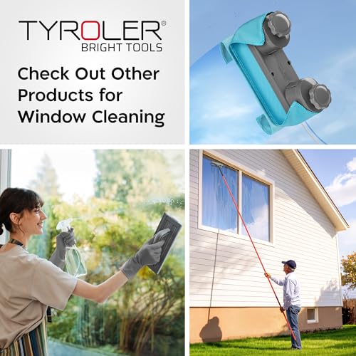 Image of Tyroler Outside Magnetic Window Cleaner Tool | The Glider S-1 AFC Double-Sided Window Cleaner Tool Fits Windows 0.1 inch-0.4 inch Thick | Magnet Window Cleaner | Magnetic Glass Cleaner | Limpiador magnetico
