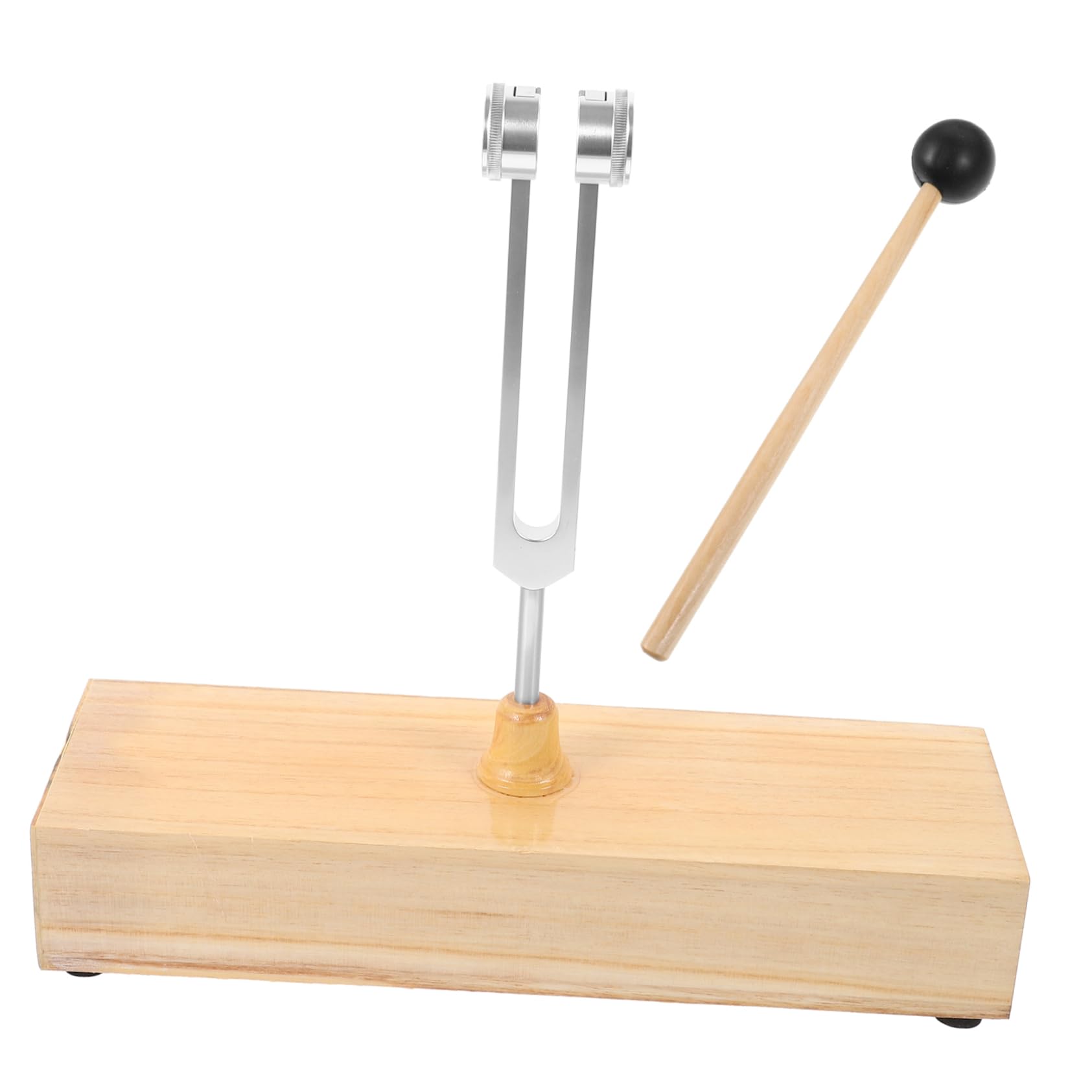 HANABASS 1Set Tuning Fork with Wooden Voice Box and Mallet Frequency for Relaxation and Meditation Portable Design for Stress Reduction and Focus Enhancement
