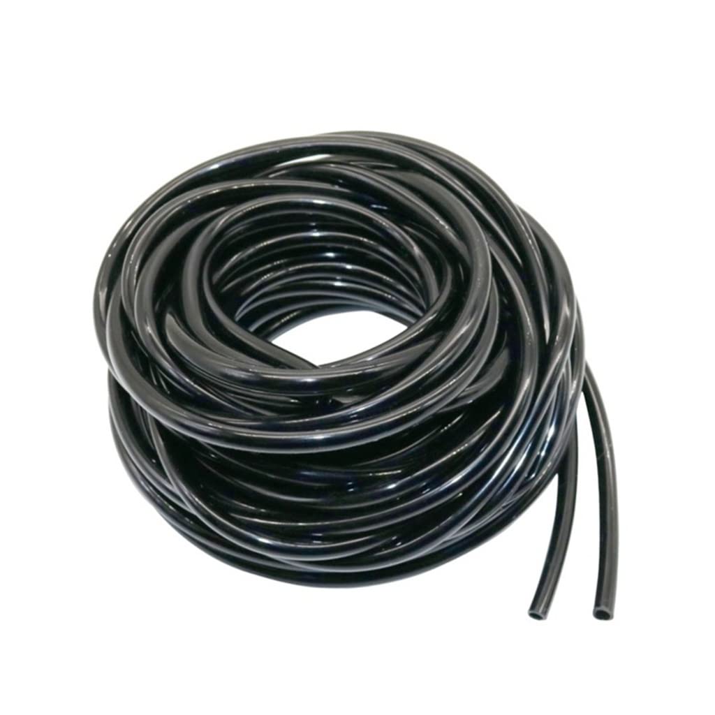 Tuyau d'irrigation Micro, Tuyau d'irrigation Goutte-à-Goutte en PVC Noir, 4/7 mm, Plusieurs Longueurs(10m)