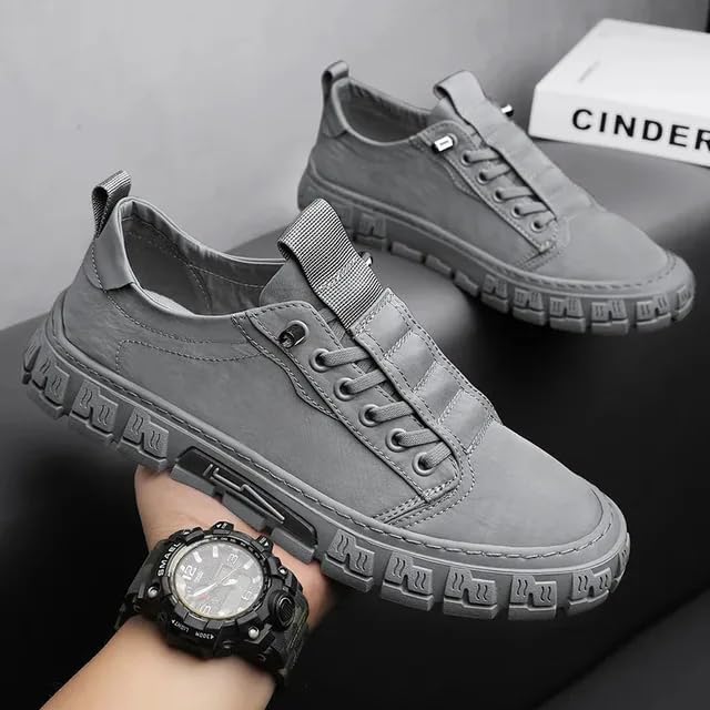 Image of Canvas Shoes Men's Breathable New Men's Shoes Fashionable and Versatile Casual Board Shoes Skates Shoes