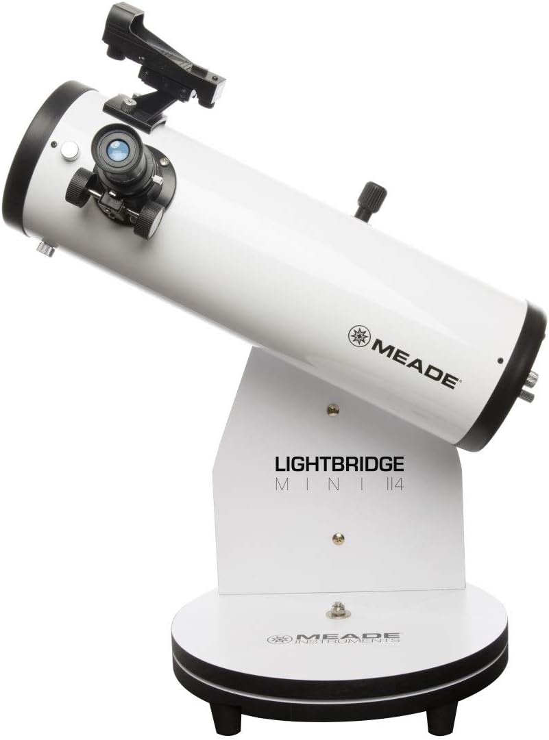 Best Review Meade Instruments LightBridge Mini 82 Telescope, White (203001)