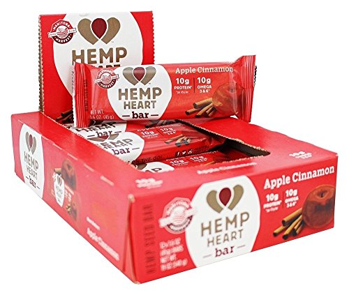 Manitoba Harvest Hemp Heart Snack Bars, Apple Cinnamon, 12 Count