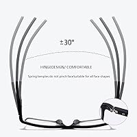 Vista 2 de LJIMI Gafas de sol de lectura fotocromáticas progresivas multifocal, bisagras de resorte, lentes de bloqueo de luz azul, lentes de transición