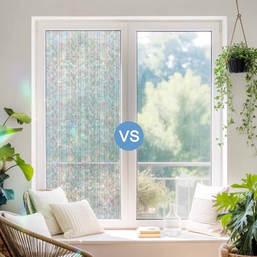 Película para ventana con diseño vidriera de 17.7 x 39.3 in miniatura 3