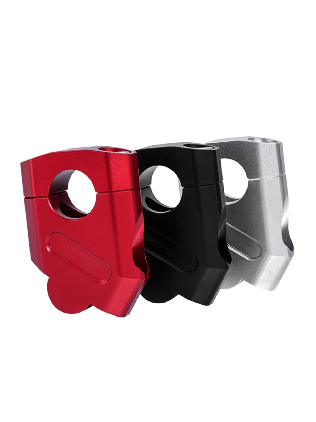 Hinzufügen Einer Höhenvergrößerung 3 Farben Motorrad Lenker Riser Bar Mount Griffklemme 22mm für R1200GS(Schwarz)