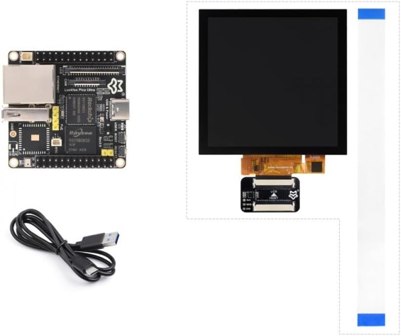 AmpOhm360 Luckfox Pico Ultra RV1106 Linux Development Board ARM Cortex-A7 NPU ISP for IoT AI Camera DIY Electronics Projects SKU-27871