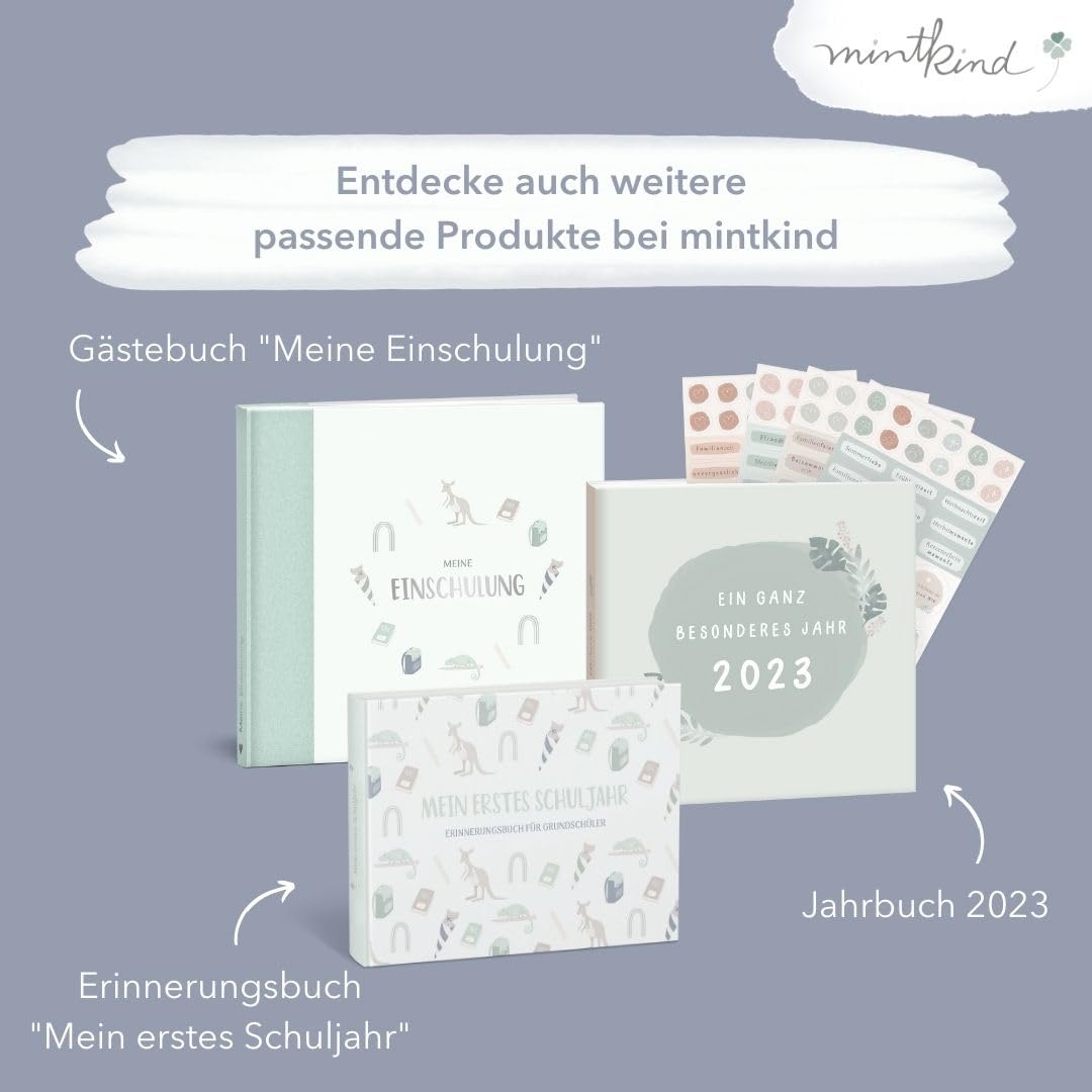 mintkind® Livre d'amitié pour l'école primaire - Mes amis d'école pour filles et garçons - Cadeau de rentrée des classes