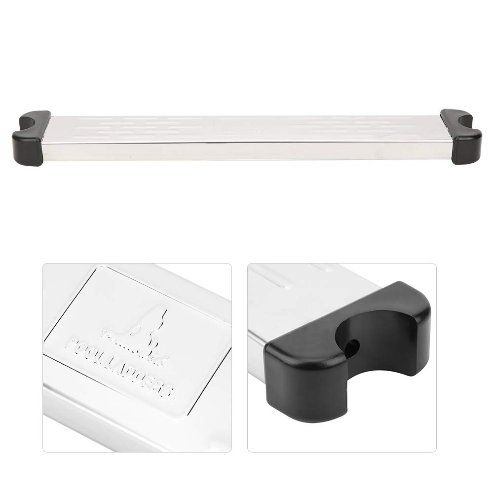 Pédale d'échelle de piscine en acier inoxydable durable pour bassin creusé