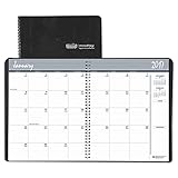 House of Doolittle 2017 Calendar Planner, Monthly, Black Cover, 8.5 x 11