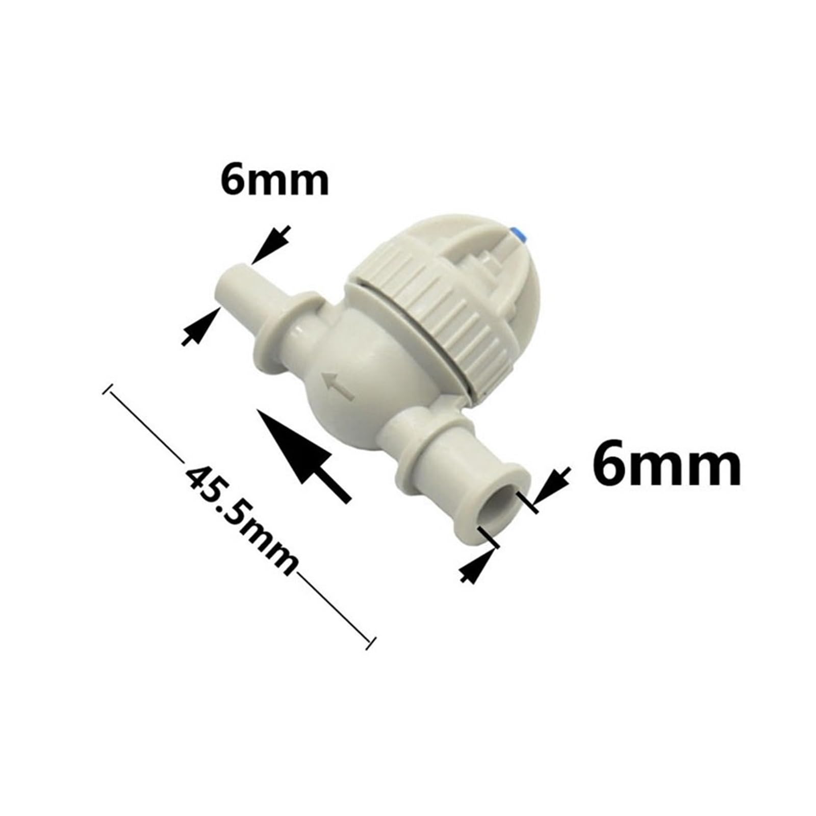 Nebelventil, Innenloch 6 mm, zur Außenbewässerung, kompatibel mit Gewächshaus-Hängesprinkler, 100 Stück(A-1)