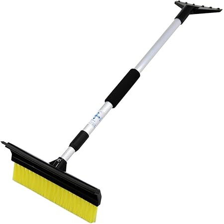 Amazon Weimall スノーブラシ 伸縮 車 雪下ろし スクレーパー スノーワイパー 雪かきワイパー スコップ 雪 除雪用品 スノーダンプ ラッセル