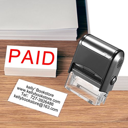 Custom Stamp-Personalized Stamp Self Inking Rubber Stamp,Return Address Stamp With Up To 3 Lines Of Custom Text #TOP5