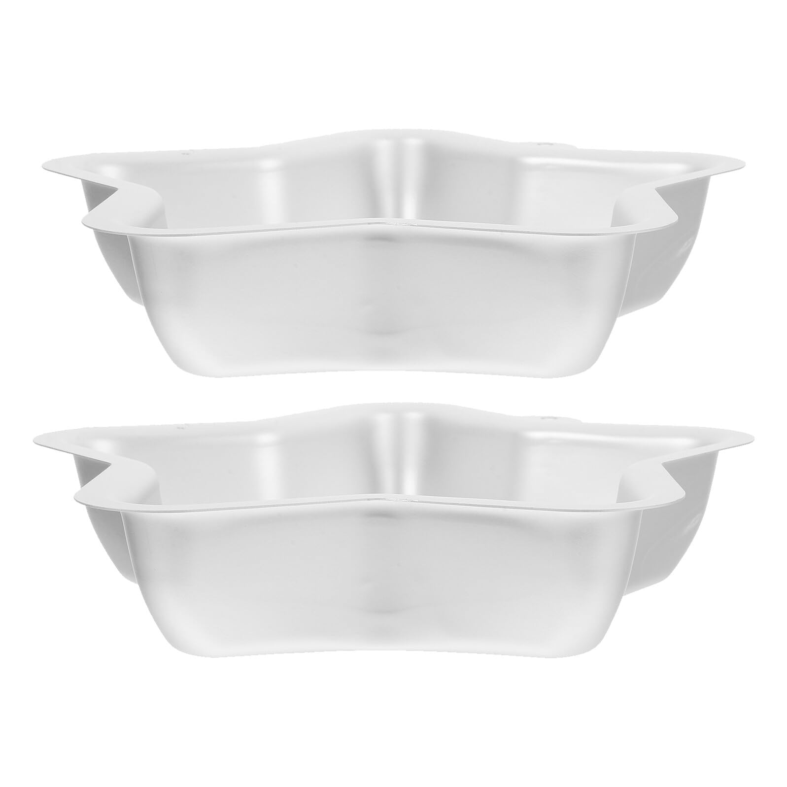 Cabilock Molde 2piezas para Pastel de Estrella de Cinco Puntas | Aleación de Aluminio, Plata, Superficie Antiadherente, Uso en Tartas y Postres