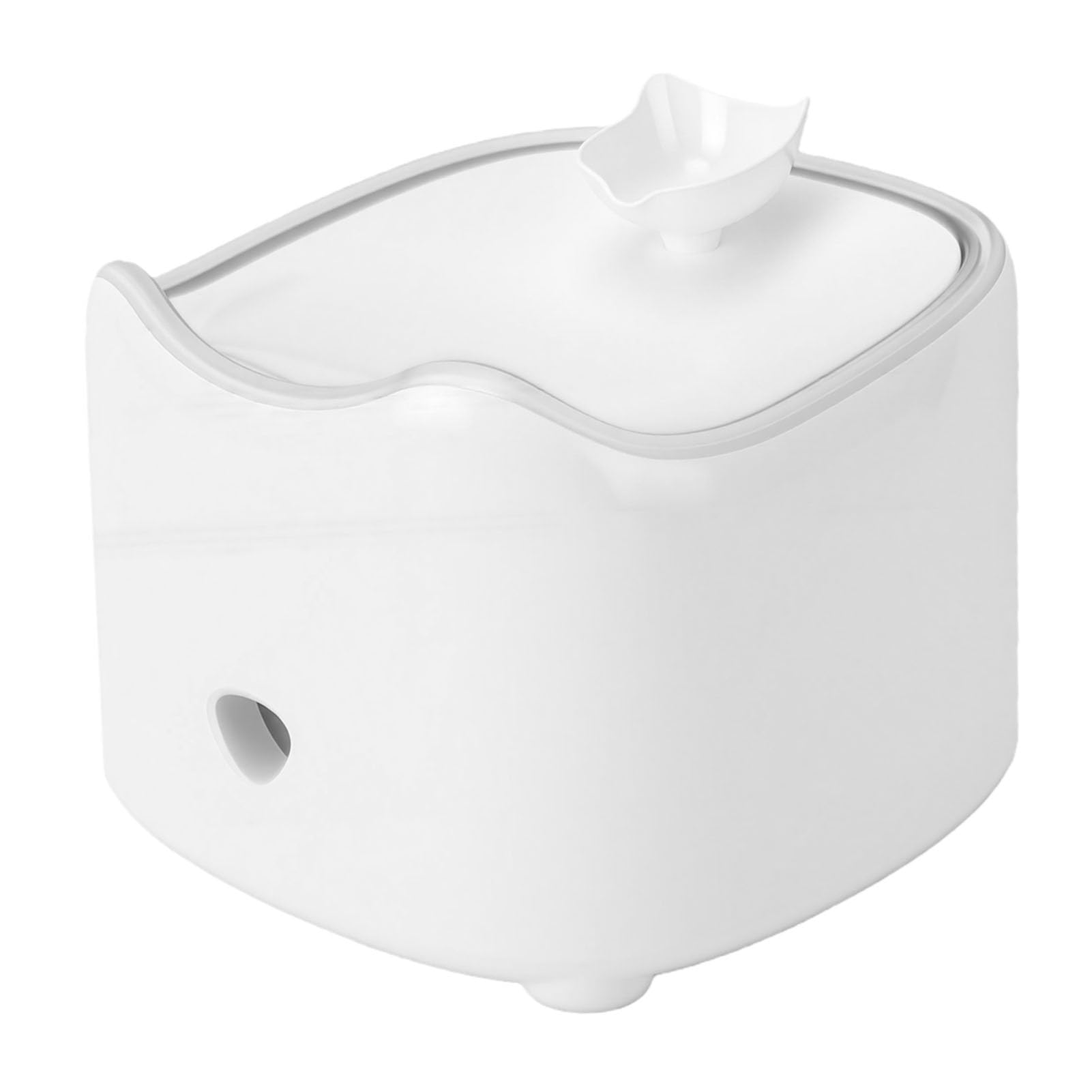 Generic Fuente de Agua para Gatos Silenciosa con Energía Solar, Dispensador de Agua para Perros de 1,8 L para Múltiples Mascotas, Material de Silicona Monocristalina ABS Seguro