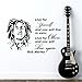 Produktbild Vinyl Wandtattoo Zitat Bob Marley Lebe für Dich in Vain Live For Yourself In Vain Live For Others And You Will Live Again Reggae Musiker Wandaufkleber Wandsticker Wanddekoration für Musik Studio A530