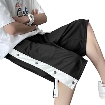 Mens Shorts with Pockets Summer Fashion Loose Fit Short Pants for Running Workout Training Basketball Comfortable,Black,XL