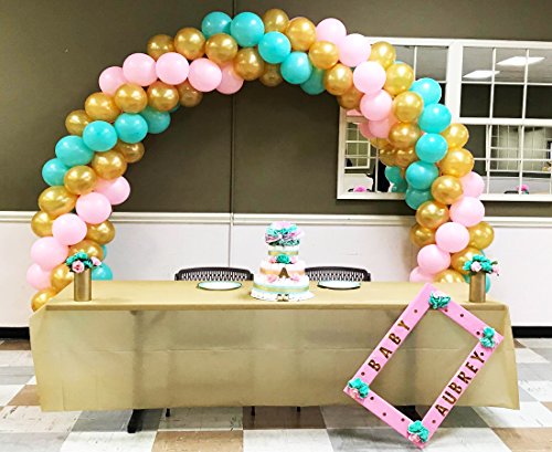 LANGXUN 20ft Balloon Arch Kit, Balloon Arch Stand For Birthday Party Wedding Graduation Decorations, Baby Shower Garden Arbors Photo Backdrop Party Supplies, 9ft-H x 10ft-L - Image 7