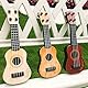 NUOBESTY Mini-Ukulele-Gitarre FüR Kinder, 4-Saiten Plastik Spielzeuggitarre, Musikinstrument Lernspielzeug, PäDagogisches Musikspielzeug FüR Musikunterricht Und Geschenke, Beige