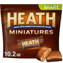 HEATH Miniatures Chocolatey English Toffee Candy Share Pack, 10.2 oz