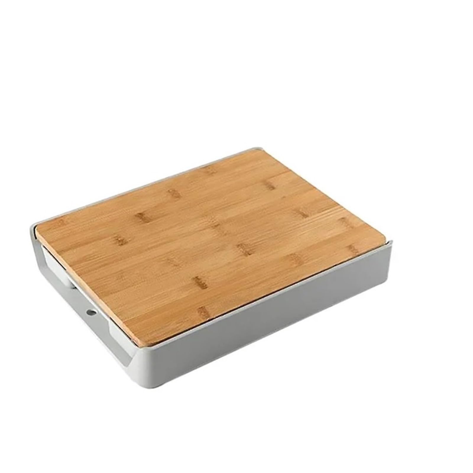 Tabla de cortar de plástico Tabla de cortar con cajón bambú, organizador plástico, cajones, multifunción, madera, for utensilios cocina