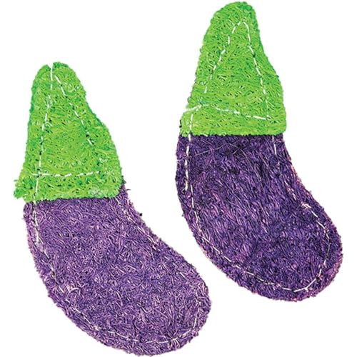 A&E Cage Company 52400986: Toy Loofah Eggplnts