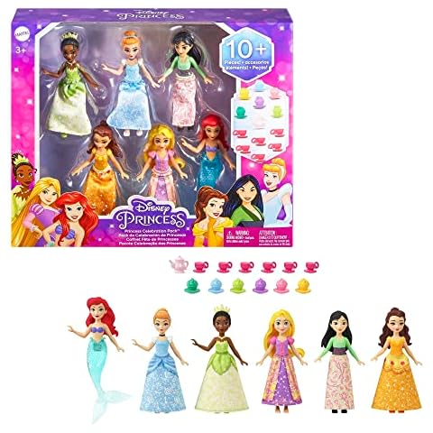 Disney Princess Minis Fiesta del té Pack 6 muñecas pequeñas con accesorios Cover