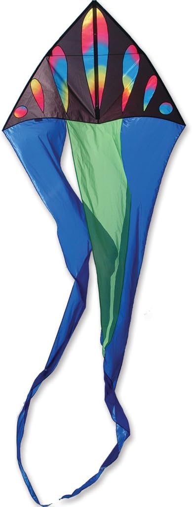 Premier Kites 56 Flo Tail Deltas- Wavy Gradient Bullets