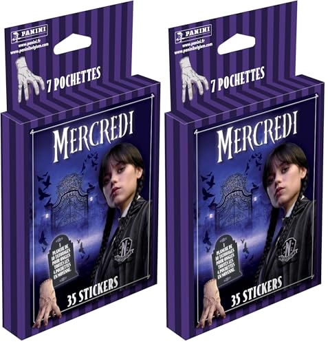 Panini Wednesday Stickers 2 - C'est REPARTI Blister 7 Pochettes (Lot de 2)