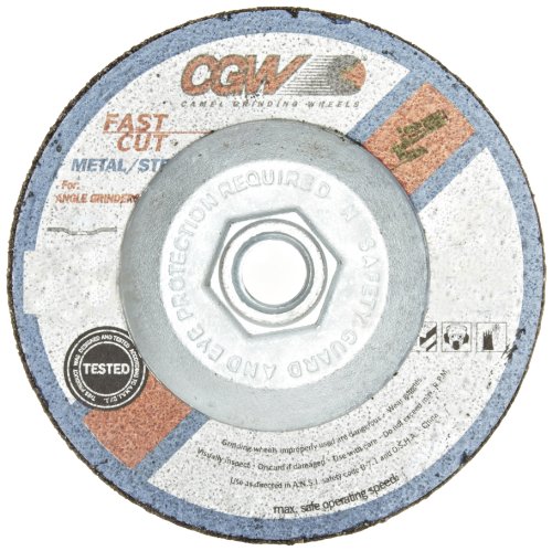 CGW 36256 Economy Abrasive Depressed Center Grinding Wheel, Type 27, Aluminium Oxide, 4-1/2 CGW 36256 Economy Abrasive Depressed Center Grinding Wheel, Type 27, Aluminium Oxide, 4-1/2