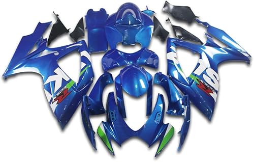 Carenado de plástico azul verde WhIte Fit para 2006 2007 GSXR 600750 Molde de inyección ABS Carrocería Nuevo Aftermarket Kit Kit de carrocería 06 07 disponible en Yaxa Costa Rica