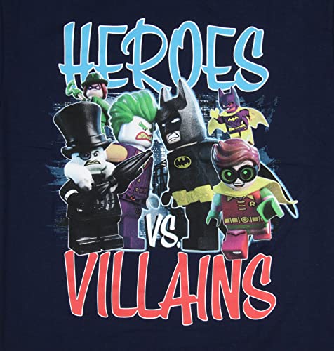 Lego Batman The Movie Boys Heroes Vs. Villains Character T-Shirt (Medium) #TOP2