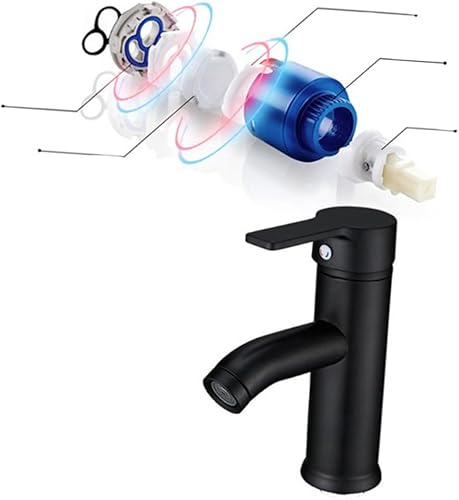 Miniatura 8 de DOITOOL Grifo de fregadero de utilidad grifo negro grifo de cocina grifo de lavabo grifos de baño grifos de baño de acero inoxidable