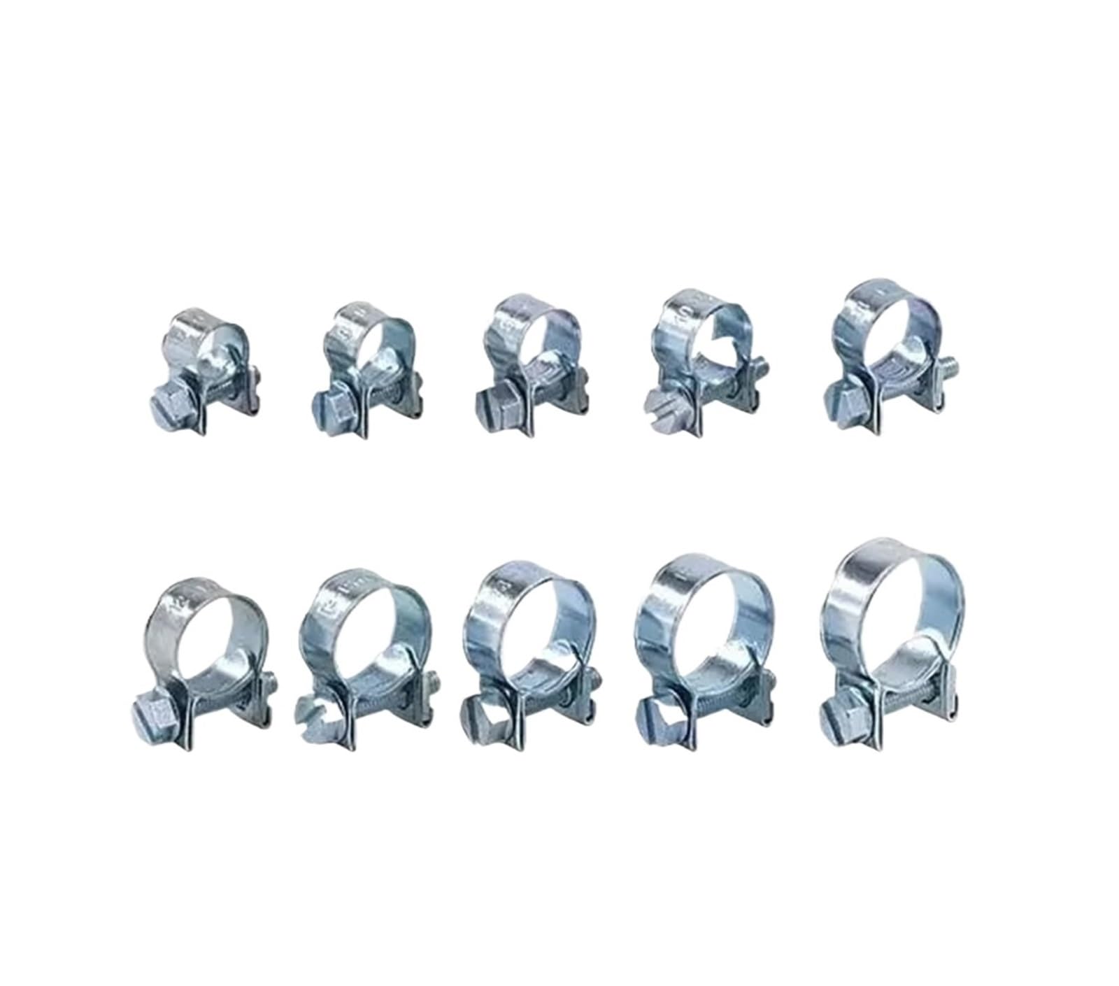 Nodrest One Color 55Pcs 7-18Mm Hose Clamp Fuel Line Water Pipe Clip Sealing Welding Diesel Gasoline Anti Corrosive